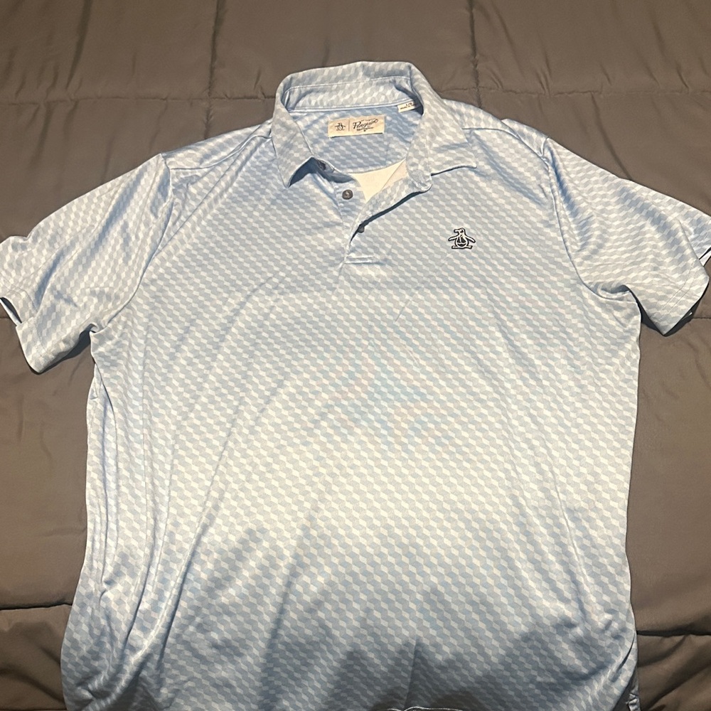 Original Penguin Men's Sky Blue Polo Shirt